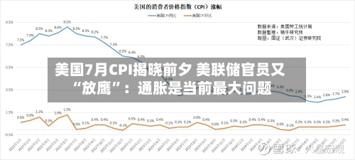 美国7月CPI揭晓前夕 美联储官员又“放鹰”：通胀是当前最大问题-第2张图片