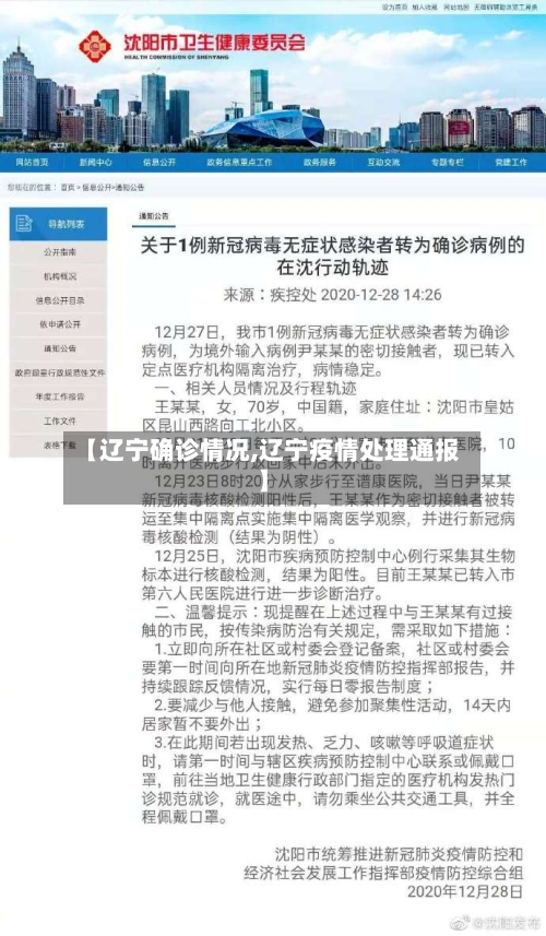 【辽宁确诊情况,辽宁疫情处理通报】-第2张图片
