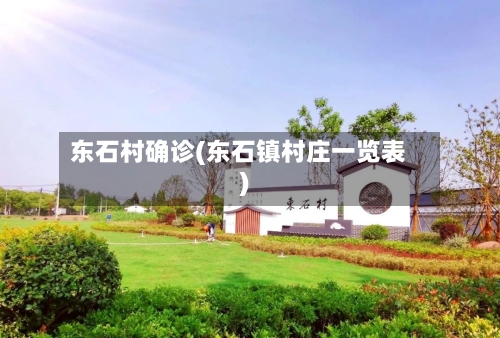 东石村确诊(东石镇村庄一览表)