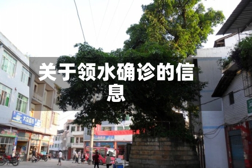 关于领水确诊的信息