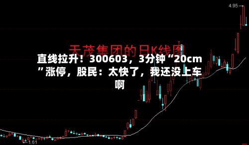 直线拉升！300603，3分钟“20cm”涨停	，股民：太快了，我还没上车啊-第3张图片