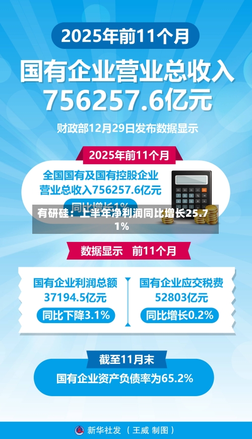 有研硅：上半年净利润同比增长25.71%