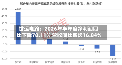 世运电路：2026年半年度净利润同比下降78.11% 营收同比增长16.84%-第2张图片