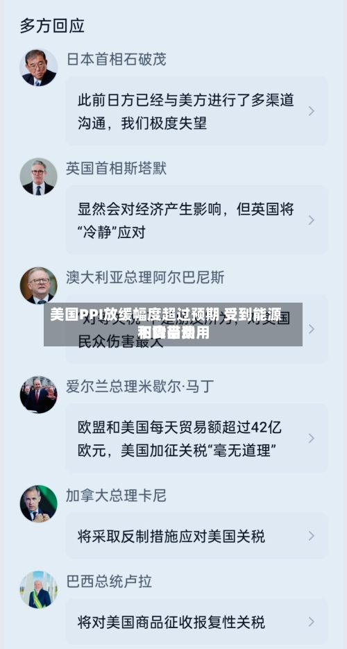 美国PPI放缓幅度超过预期 受到能源和食品费用下降带动-第2张图片