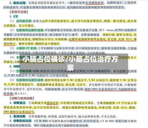 小脑占位确诊/小脑占位治疗方案-第2张图片